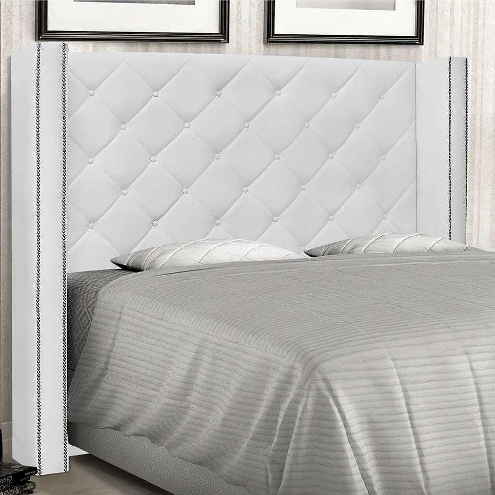 Cabeceira Casal 140 Cm Vicenza Corano Branco - Ssx Multicoisas - 4