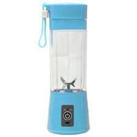 Mini Liquidificador Portátil Usb Recarregável 6 Laminas Azul - 1