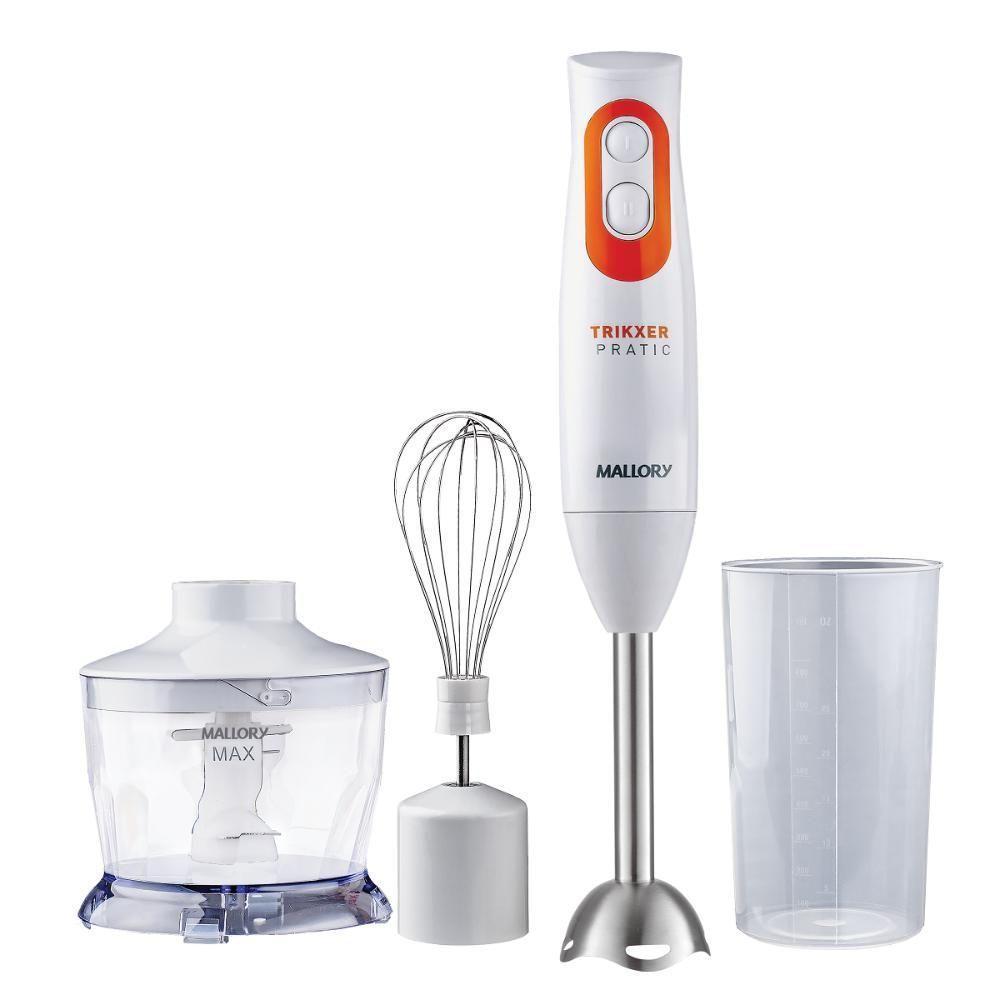 Mixer Mallory Trikxer Pratic 3 Em 1 Mixer, Processador E Batedor Branco - 220v - 1