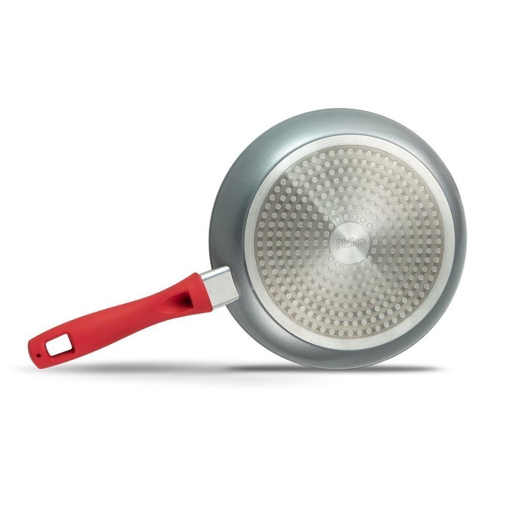 Panela Philco Redstone Com Tampa De Vidro 2,7 Litros Cinza Com Vermelho Pph240apr - 4