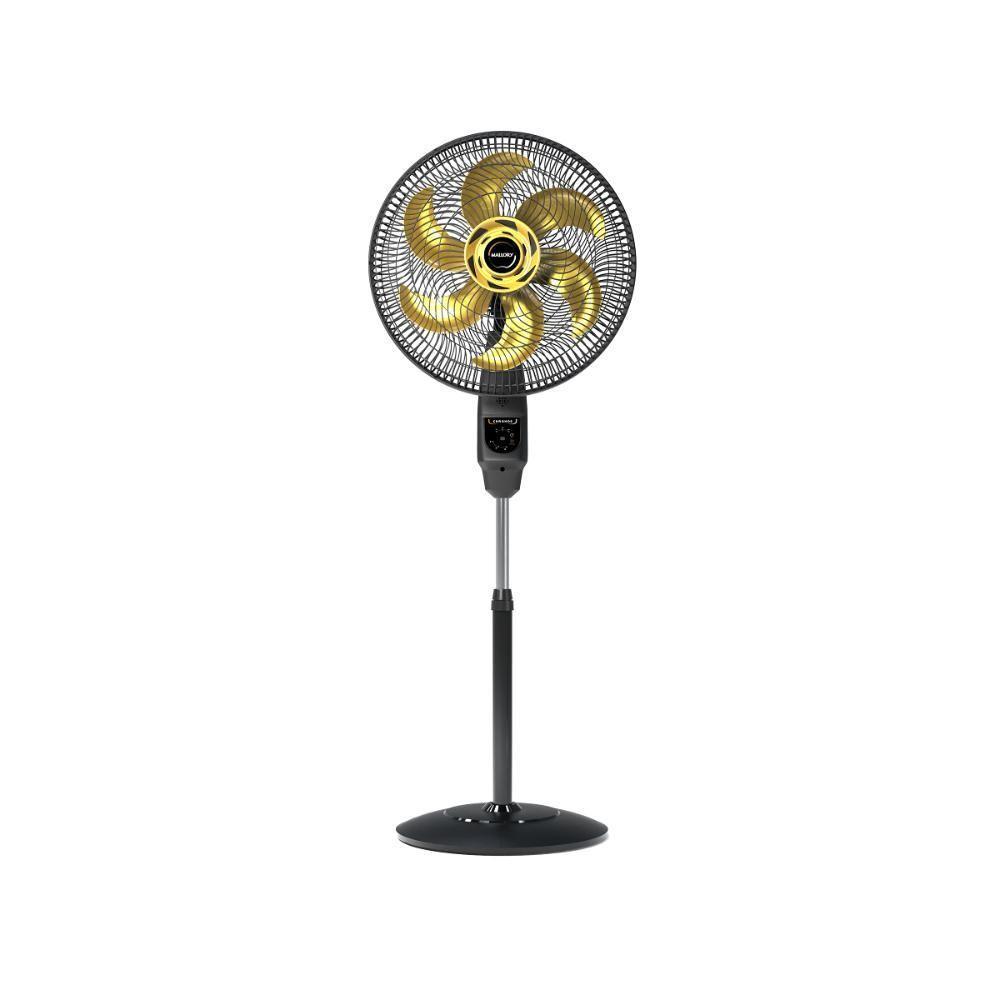 Ventilador De Coluna Mallory Chronos 40cm Preto E Dourado - 220v - 1