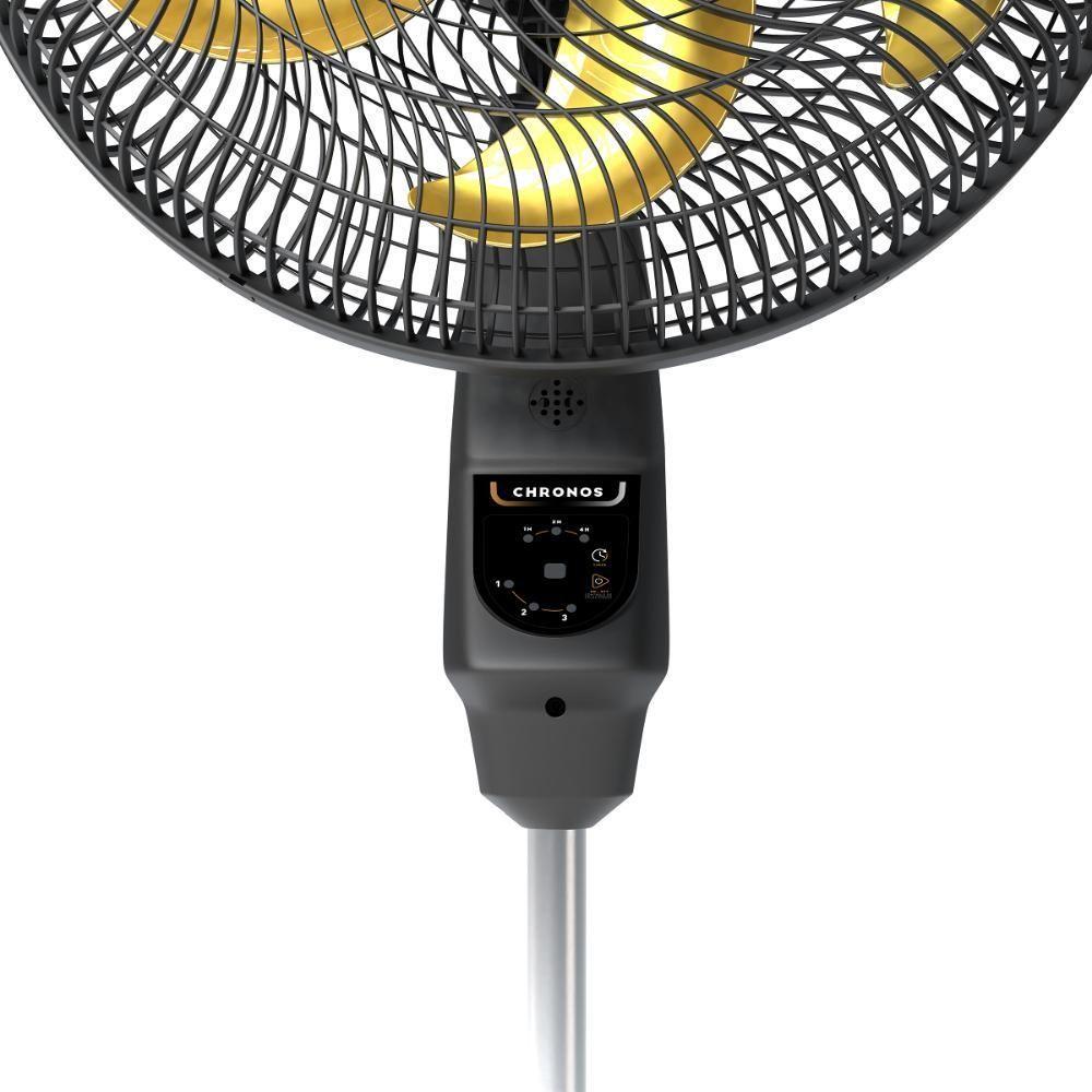Ventilador De Coluna Mallory Chronos 40cm Preto E Dourado - 220v - 3