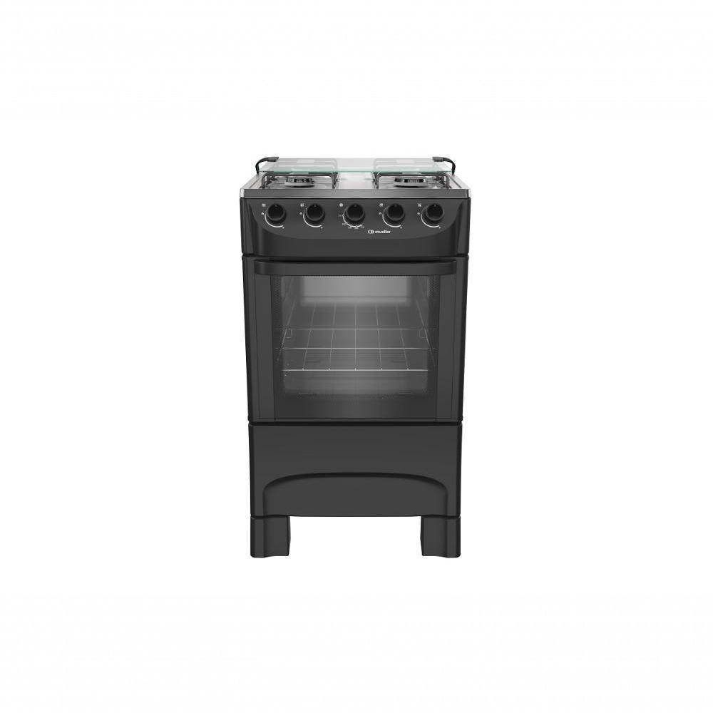 Fogão Mueller 4 Bocas Preto Fosco Mfi4ba - Bivolt - 1