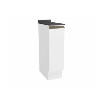 Balcão de Cozinha Modulado Maxxi G737 Porta Tempero 1 Porta c/Tampo 25cm Nogal/Cinzel - Kappesberg