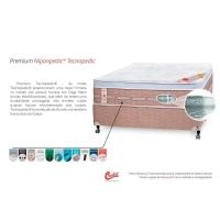 Cama Box Baú Queen: Colchão Magnético + Base Crc Courano Bege(158x198) - 3