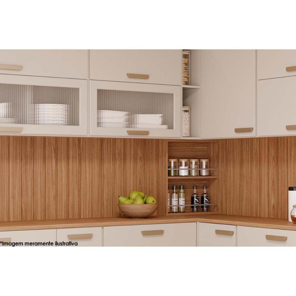 Armário Aéreo p/ Cozinha Bella Porta Tempero 52 cm Freijo - MGM - 4
