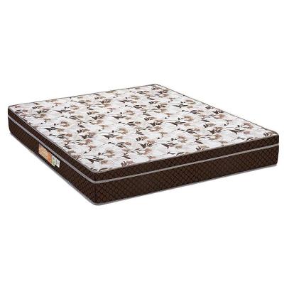 Colchão Ortopédico Viúva Orthopremium Euro Pillow Brown D28 Marrom Claro Estampado Polar