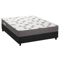 Cama Box Casal: Colchão Espuma D33 Ortobom Light Saúde + Base CRC Suede Gray(138x188) - 1