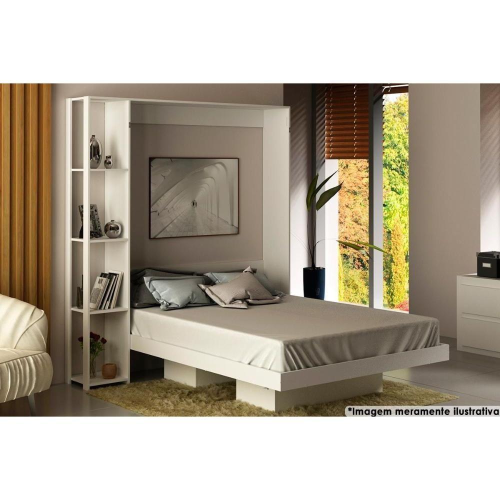 Cama Dobrável Multifuncional Articulada CM8014 Branco - Tecno Mobili - 1