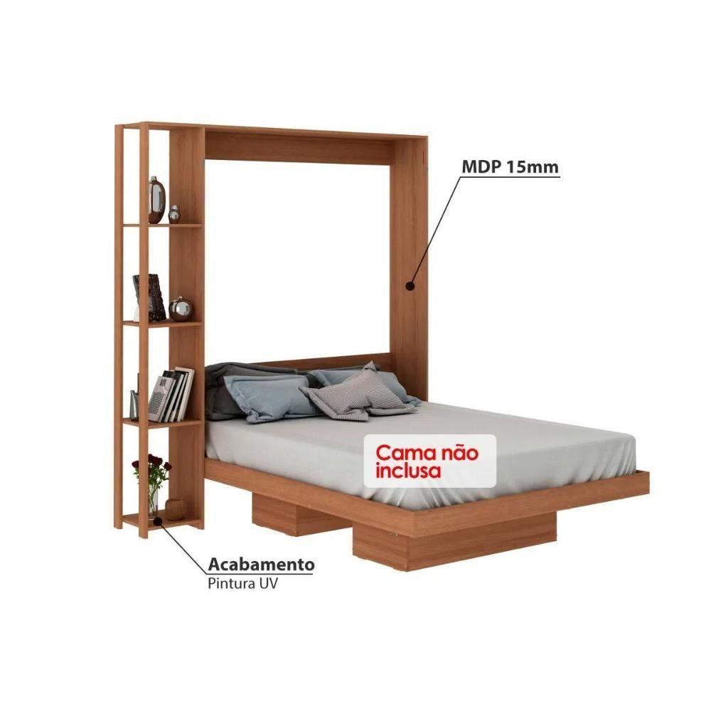 Cama Dobrável Multifuncional Articulada CM8014 Branco - Tecno Mobili - 3