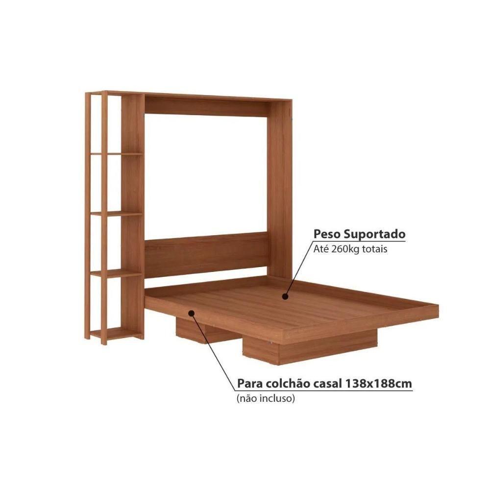 Cama Dobrável Multifuncional Articulada CM8014 Branco - Tecno Mobili - 8