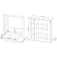 Cama Dobrável Multifuncional Articulada CM8014 Branco - Tecno Mobili - 7