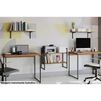 Prateleira de Quarto Industrial LI009 Freijo/Preto - Kappesberg - 2