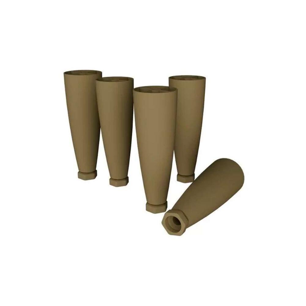 Multiuso de Cozinha Kit 5Un Pés Cônicos Reguláveis P/ Balcão Bronze - Henn - 1