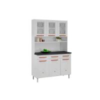 Kit de Cozinha Compacta Mirage New Aço 6 Portas e 3 Gavetas 120cm Branco - Telasul - 6