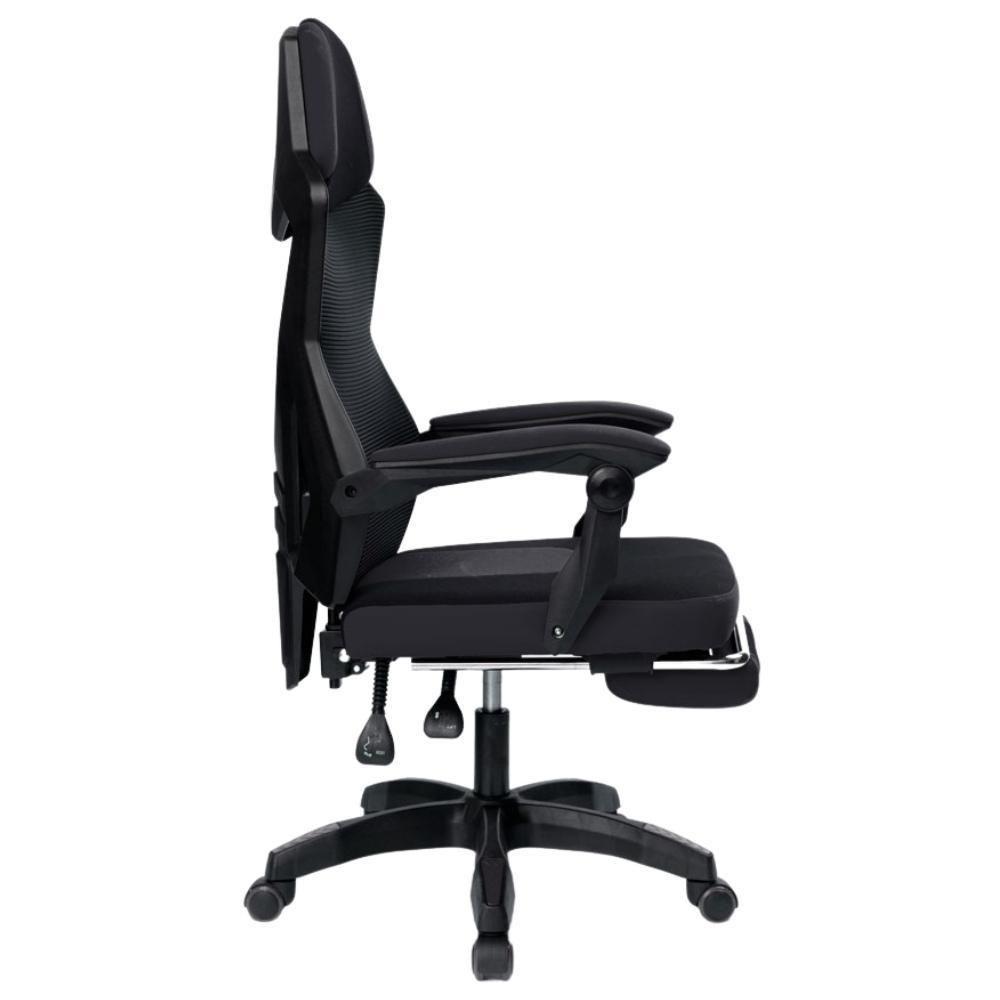 Cadeira De Escritório Com Rodinha Fortt Verona Preta - Cegf01-p - 8