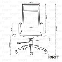 Cadeira De Escritório Esteirinha Tela Mesh Base Cromada Com Rodinha Fortt Salta Preta - Cef04-p