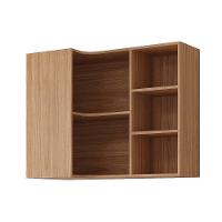 Armário Aéreo p/ Cozinha Estela de Canto c/5 Nichos 92cm Freijo - MGM - 1