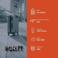 Mala De Bordo Abs 4 Rodas Adventure Fortt Rosa - Mab01-ra - 3