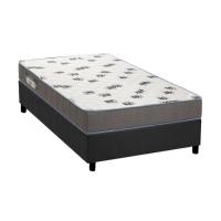 Cama Box Solteiro: Colchão Espuma D33 Ortobom Light Saúde + Base CRC Suede Gray(88x188) - 1