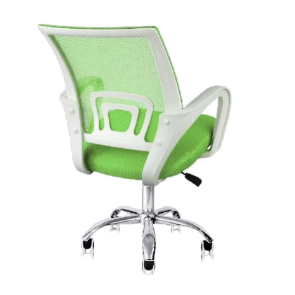 Cadeira De Escritório Secretária Base Cromada Com Rodinha Fortt Lisboa Verde - Csf02-vd - 4