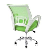 Cadeira De Escritório Secretária Base Cromada Com Rodinha Fortt Lisboa Verde - Csf02-vd