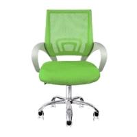 Cadeira De Escritório Secretária Base Cromada Com Rodinha Fortt Lisboa Verde - Csf02-vd - 6
