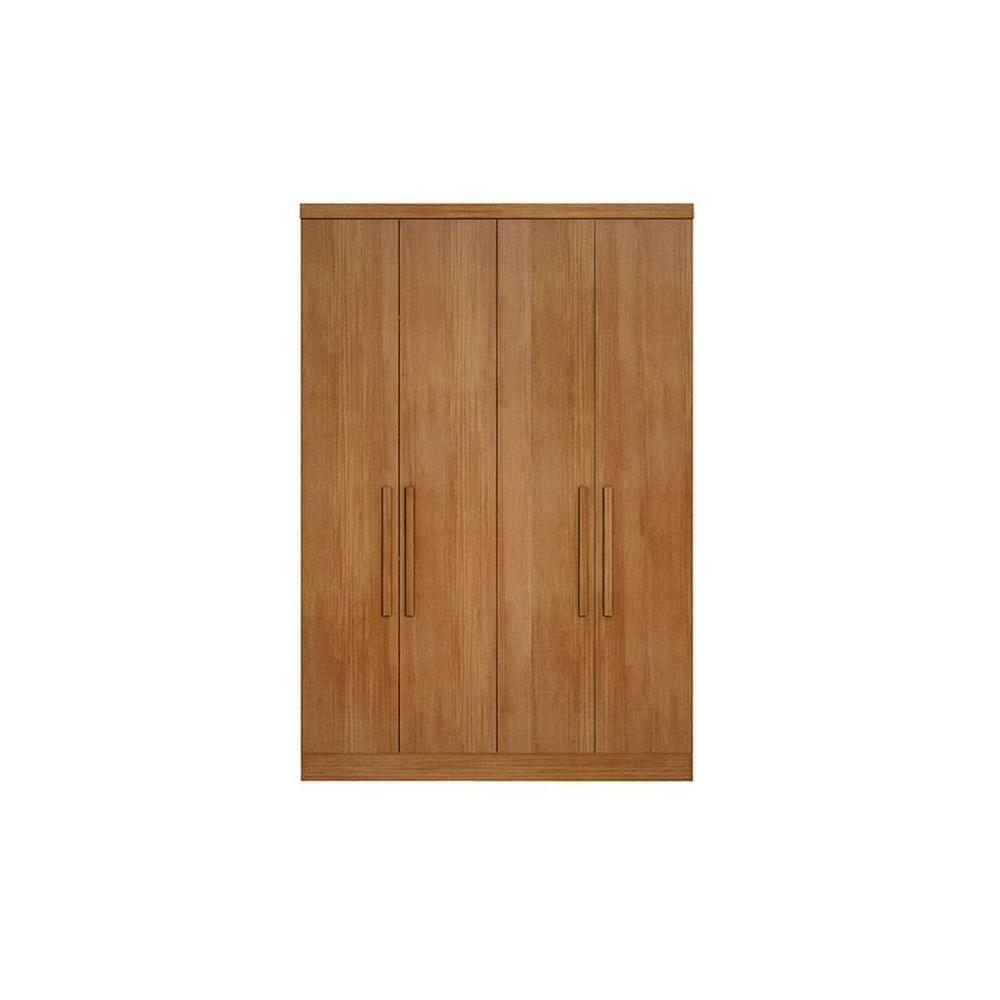 Modulado de Quarto Guarda Roupa Rizon c/ 4 Portas e 3 Gavetas Freijo Cumaru - Novo Horizonte - 1