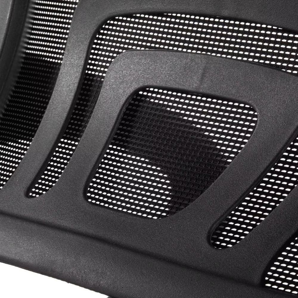 Cadeira De Escritório Secretária Base Cromada Com Rodinha Fortt Roma Preta - Csf06-p - 8