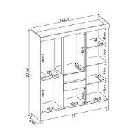 Guarda Roupa Solteiro 8 Portas e 2 Gavetas Munique Amêndola Touch - Demóbile - 7