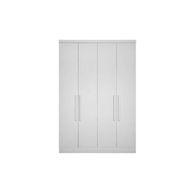 Guarda Roupa Casal Modulado Rizon C 4 Portas de Abrir 3 Gavetas Branco MDF