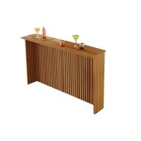 Bancada Ilha Cozinha Painel Gourmet Imperatriz Ripado 120cm Freijó - Nesher - 1