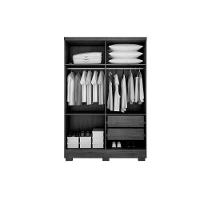 Guarda Roupa Solteiro 4 Portas e 2 Gavetas c/Pés Milly Branco - Novo Horizonte - 2