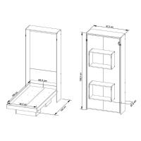 Cama Dobrável Multifuncional Articulada CM8015 Branco - Tecno Mobili - 5
