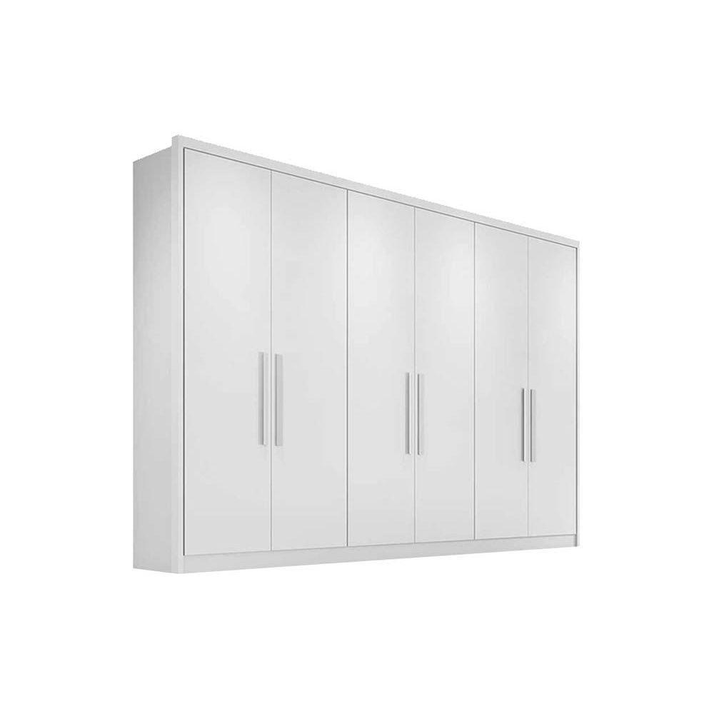 Guarda Roupa Casal 6 Portas e 6 Gavetas Robust Plus Branco - Novo Horizonte - 5