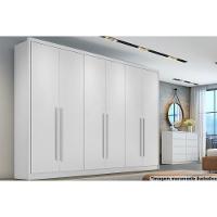 Guarda Roupa Casal 6 Portas e 6 Gavetas Robust Plus Branco - Novo Horizonte - 1