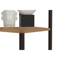 Prateleira De Quarto Industrial Li022 Freijo-preto - Kappesberg - 7