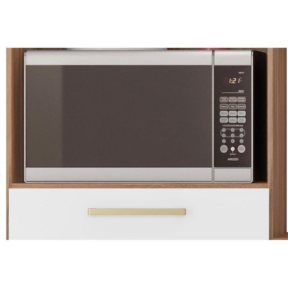 Kit de Cozinha Compacta Harmonia c/ 6 Portas e 2 Gavetas 132x183 Amendola/Branco - Demóbile - 6