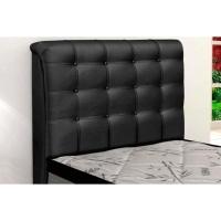 Cabeceira Cama Box Estofada Solteiro Solteiro Dama Plus Courano Preto - Simbal - 1
