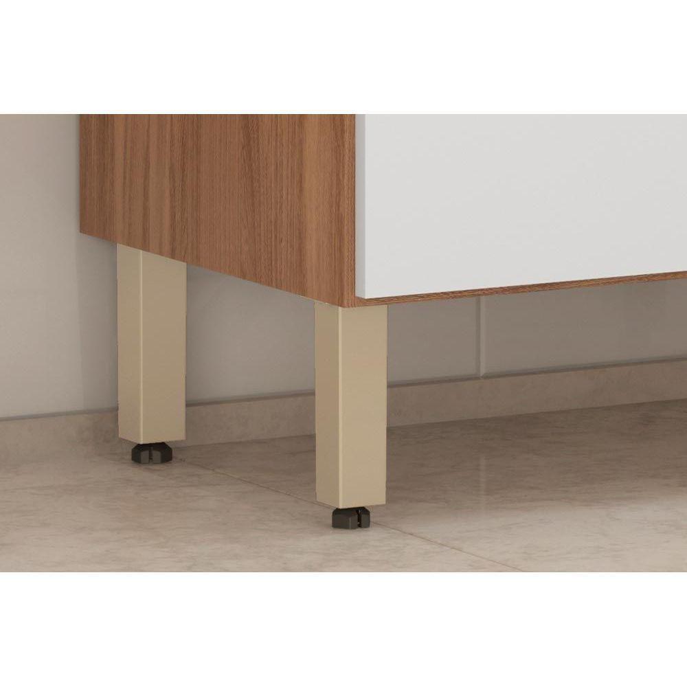 Kit de Cozinha Compacta Select c/ 6 Portas e 2 Gavetas 178x194 Amendola/Branco - Demóbile - 4