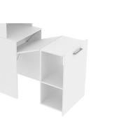 Mesa Multiuso Escritório Retrátil ME4171 c/ 5 Nichos Amêndoa - Tecno Mobili - 8