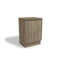 Balcão de Cozinha Maxxi G742 p/Cooktop 1 Porta c/Tampo 60cm Nogal/Nogal - Kappesberg - 1