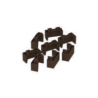 Multiuso de Cozinha Kit 8Un Pés PVC P/ Balcão Castanho - Henn - 1