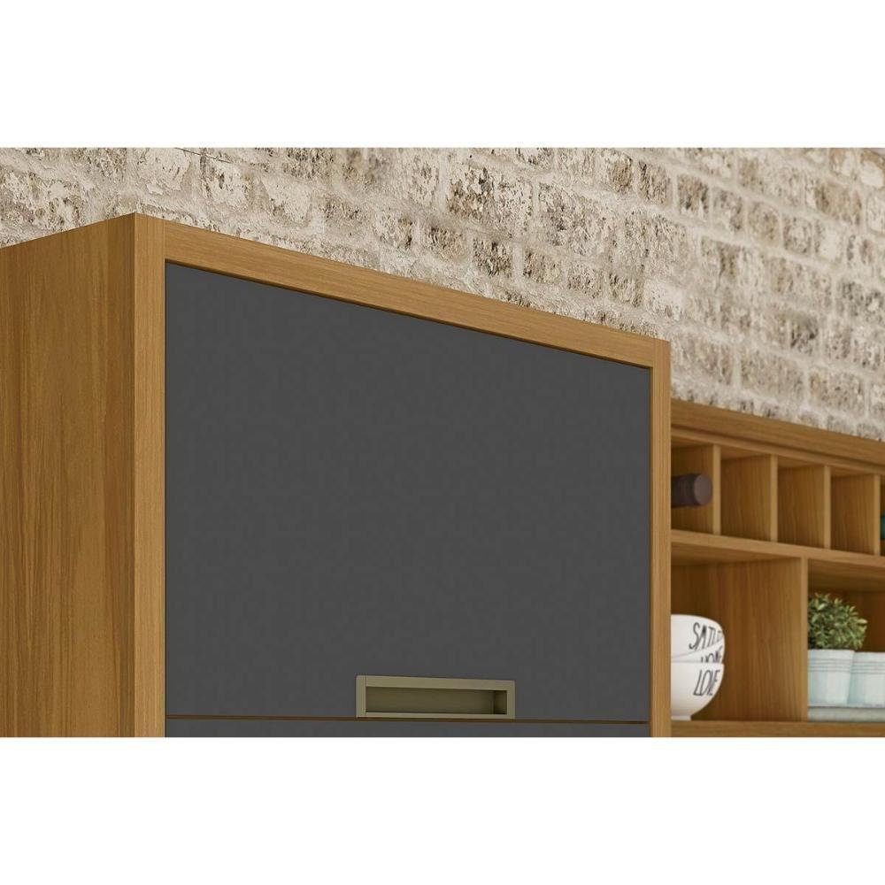 Paneleiro de Cozinha Imperatriz 1Forno c/ 2 Portas e 3 Gavetas 70cm Freijo/Off White - Nesher - 3