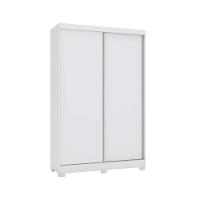 Guarda Roupa Solteiro 2 Portas de Correr e 2 Gavetas c/Pés N571 Branco - Kappesberg - 1