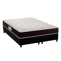 Cama Box King: Colchão Espuma D33 Probel Advanced + Base CRC Suede Black(193x203) - 1
