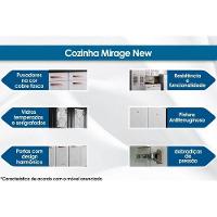 Paneleiro de Cozinha Mirage New Aço c/ 6 Portas 80cm Branco - Telasul - 2