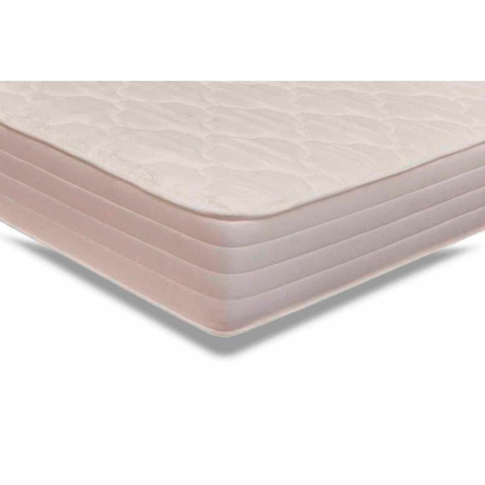 Cama Box Solteiro: Colchão Espuma D45 Herval New Top Double Face + Base CRC Suede Gray(88x188) - 4