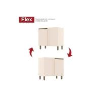 Balcão De Cozinha Connect Canto Reto C-1 Porta S- Tampo 84x82cm Off White - Henn - 4