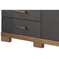 Cômoda de Quarto Marabá 1.6 c/ 1 Porta 2 Nichos e 6 Gavetas c/ Pés Jatoba - Santos Andirá - 3